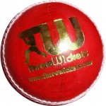 Three Wickets Jaguar Cricket Ball (Red)